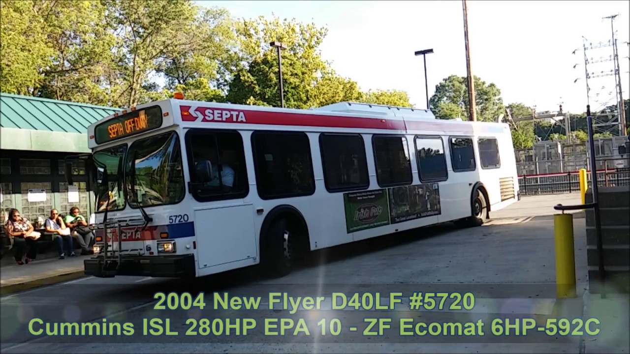 SEPTA Route 38: 2004 New Flyer D40LF #5720 Northbound Pt 1/2 - YouTube