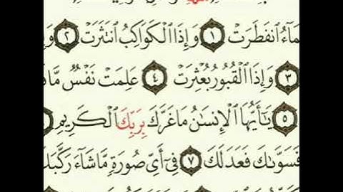 سورة الإنفطار بصوت القارئ محمد..MAD