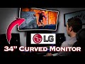 LG 34 Inch Curved Monitor Review - Ultrawide Monitor!