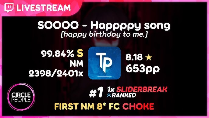 osu!droid / SOOOO - Happppy song [i am a blessing to the world.] +HR FC 