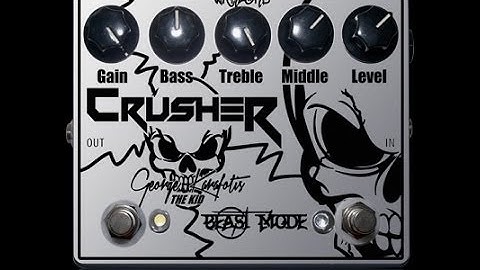 Crusher Metal Distortion pedal - G. "the Kid" Karafotis Signature model
