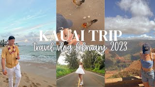 TRAVEL VLOG: exploring the island of Kauai, celebrating our FIVE YEAR anniversary & eating food!