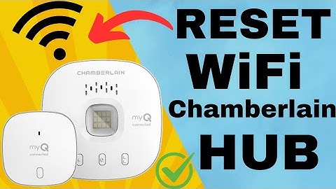 How to Connect Chamberlain Hub to new Router/WiFi | Erase WiFi Settings on Chamberlain Smart hub |