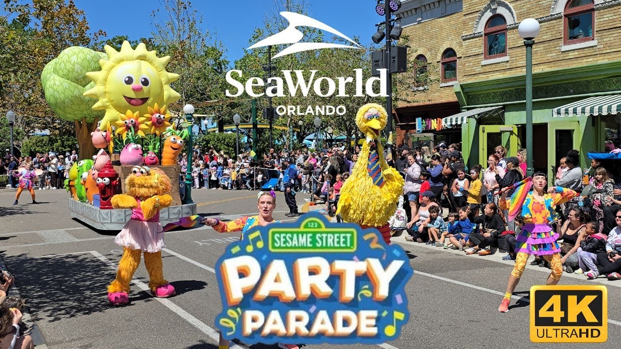 🎉 Sesame Street Party Parade SeaWorld Orlando 2025! 🏡✨  Full Show in 4K