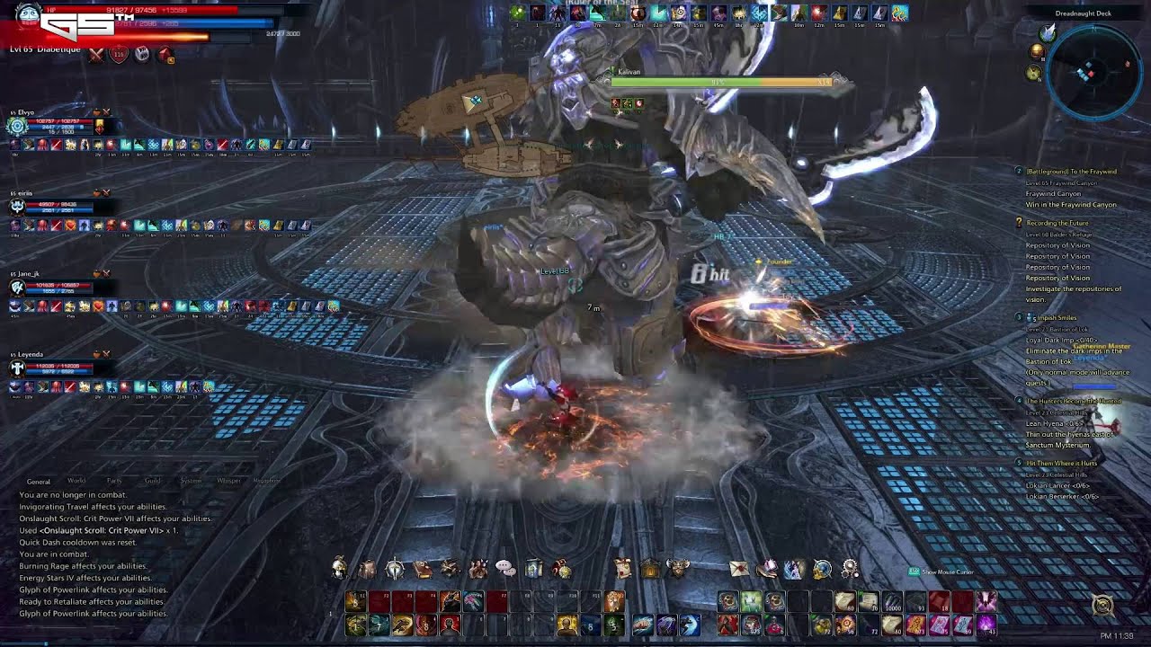 Tera Online - Brawler Gameplay / Kalivan's Dreadnaught Last Boss