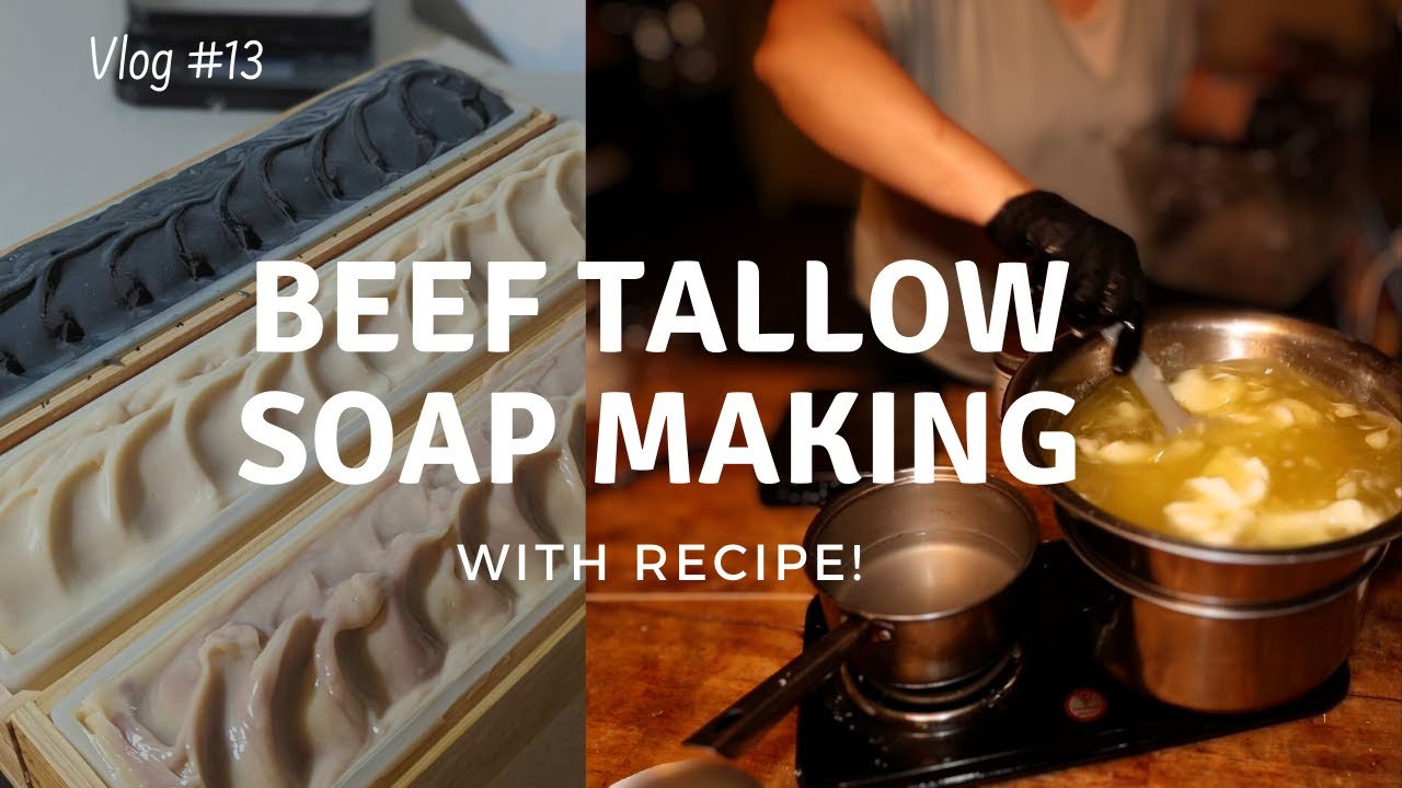 Simple Soap Making with Beef Tallow! Recipe Included! 