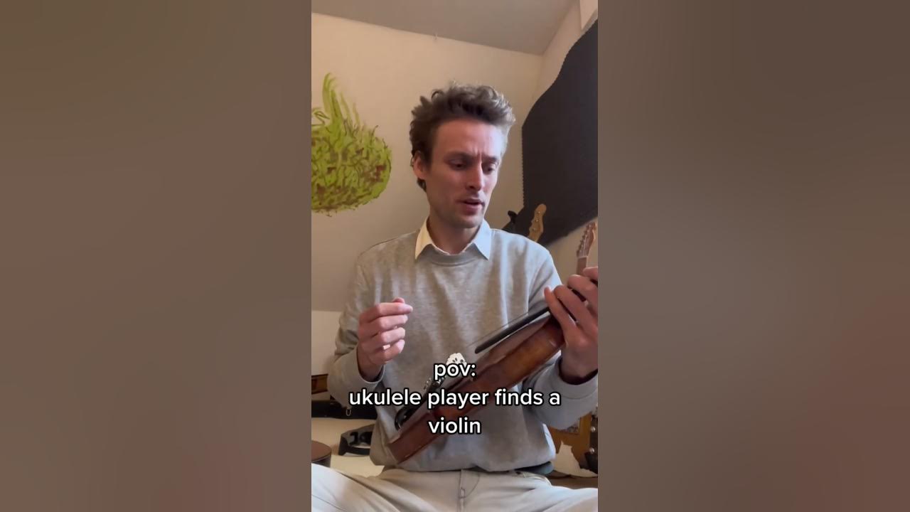 Ukulele Player Finds A Violin