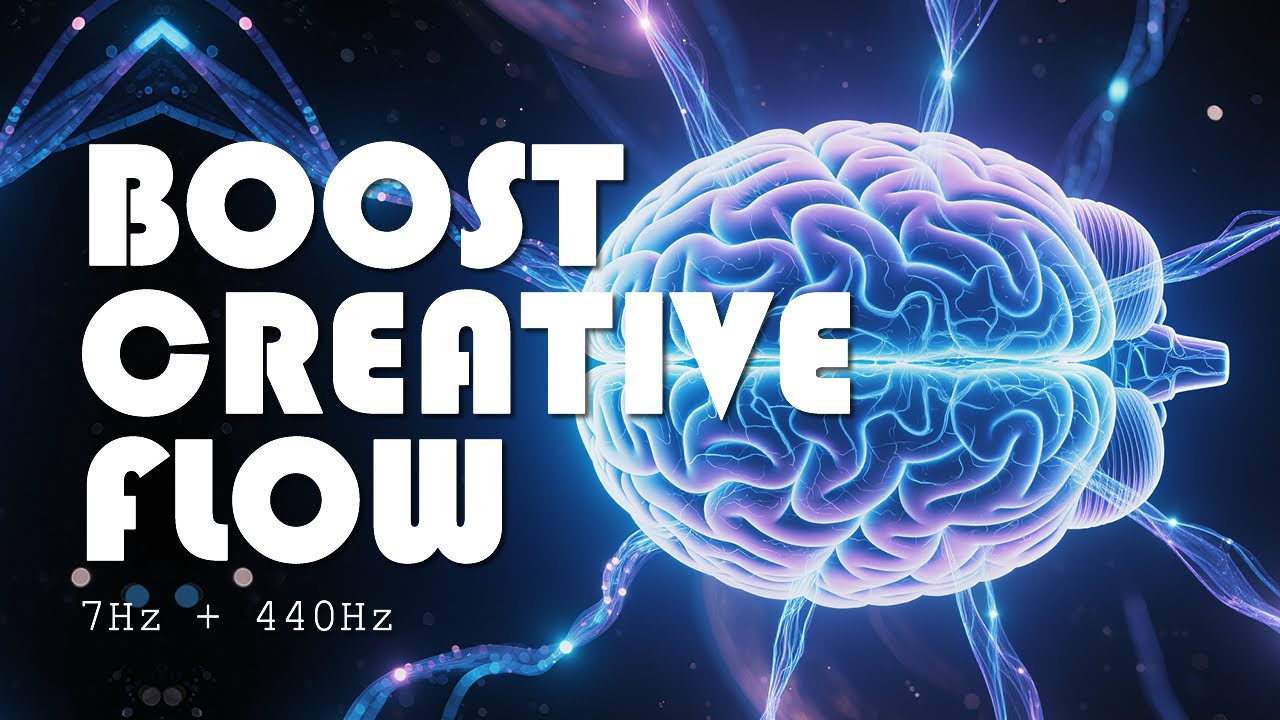 Enter Creative Mode in Minutes – 7Hz Theta + 440Hz Creative Focus | Ambient Soundscape