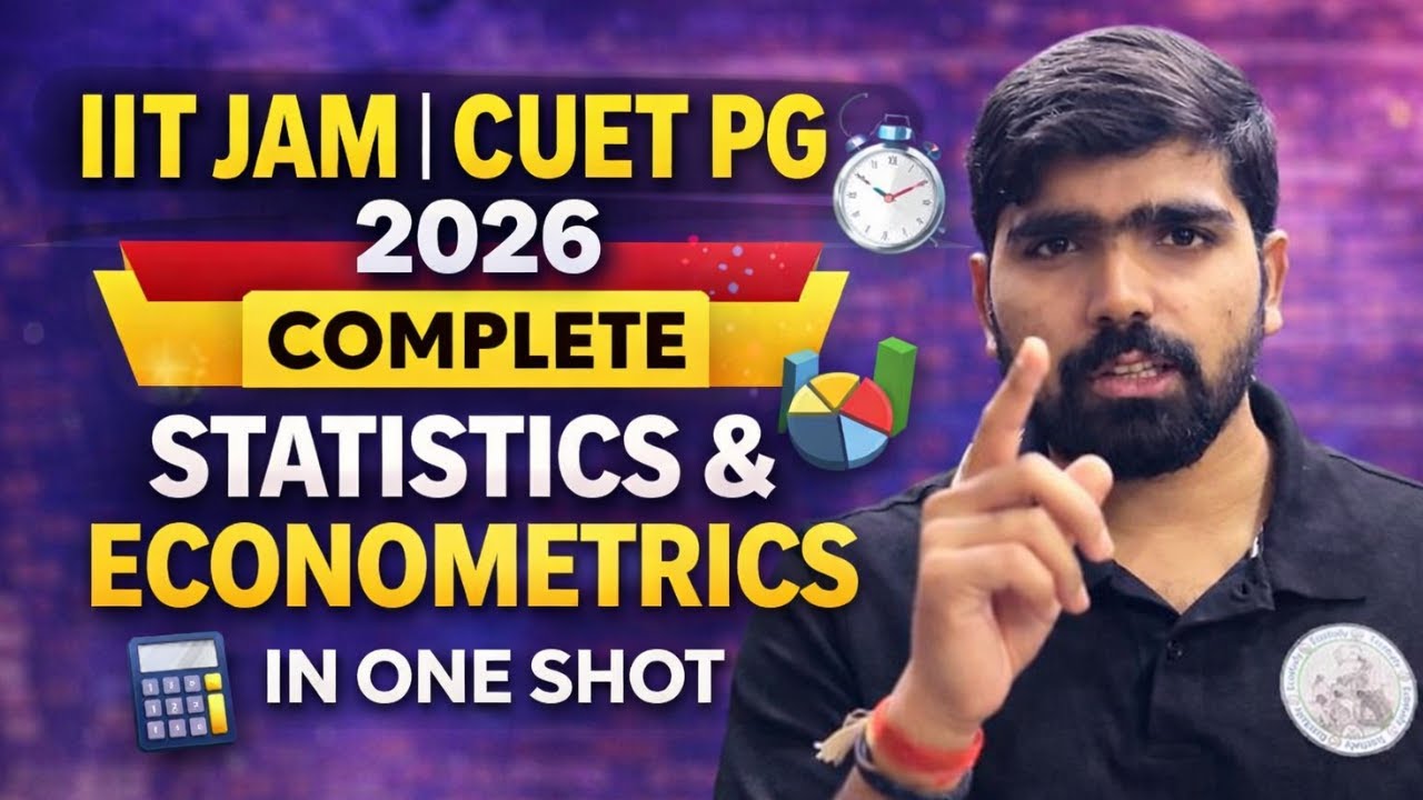 Marathon Complete Statistics & Econometrics🔥| CUET PG 2026 | IIT JAM 2026 | 