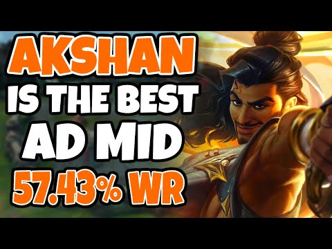 AKSHAN is the BEST AD MID. 57% WINRATE in MASTERS+ | 12.23 - League of Legends