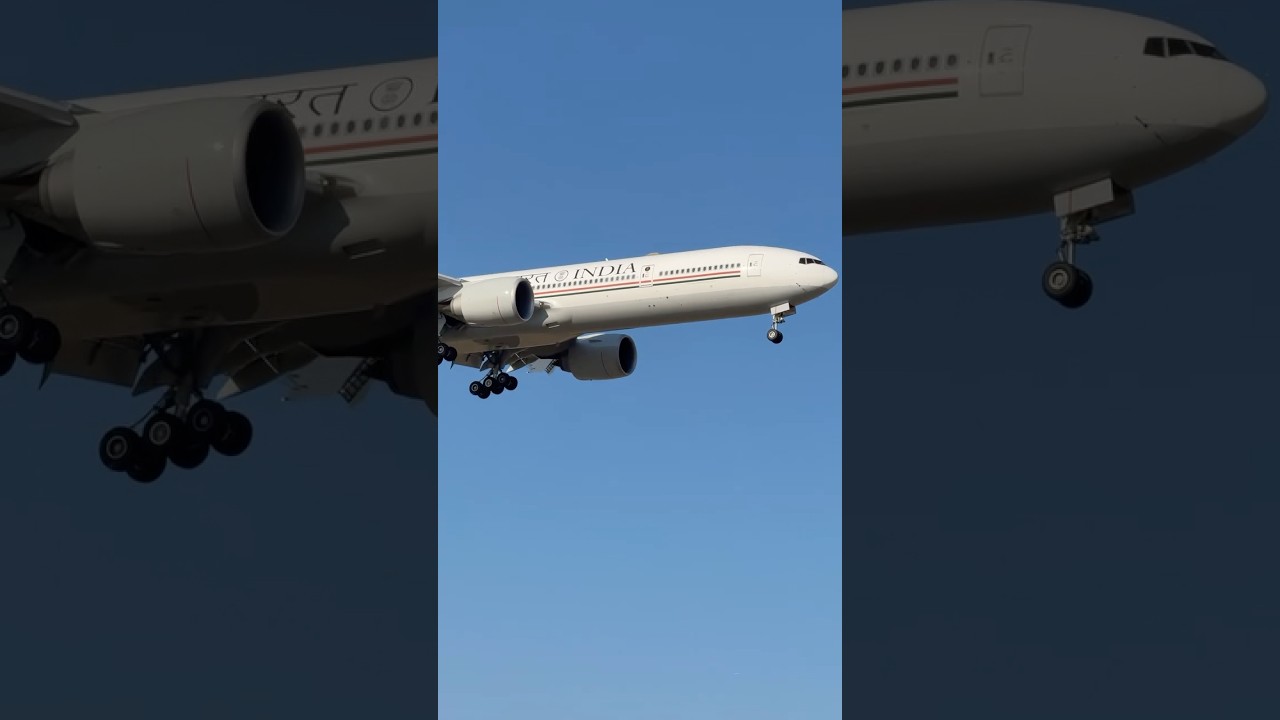 INDIA 1 | landing in Calgary International Airport, Canada! | PM Modi on board | 
