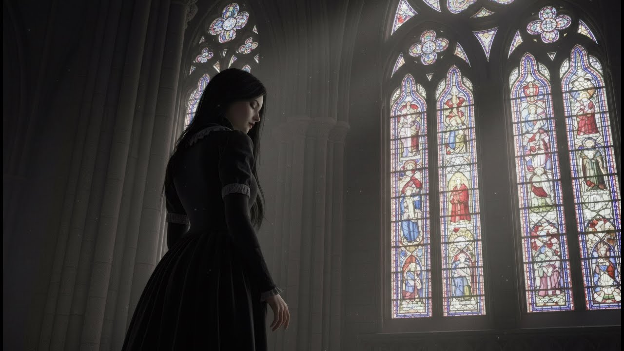 Cathedral of Stillness 🕯️ Gothic Piano Beneath Stained Glass Silence