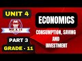 ECONOMICS GRADE 11 UNIT 4 PART 3 SAVING APS MPS AND THEIR RELATIONSHIP WITH CONSUMPTION EXPLAINED 