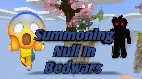 SUMMONING NULL IN BED WARS 😱GONE WRONG [BLOCK MAN GO BLOCKY MODS]