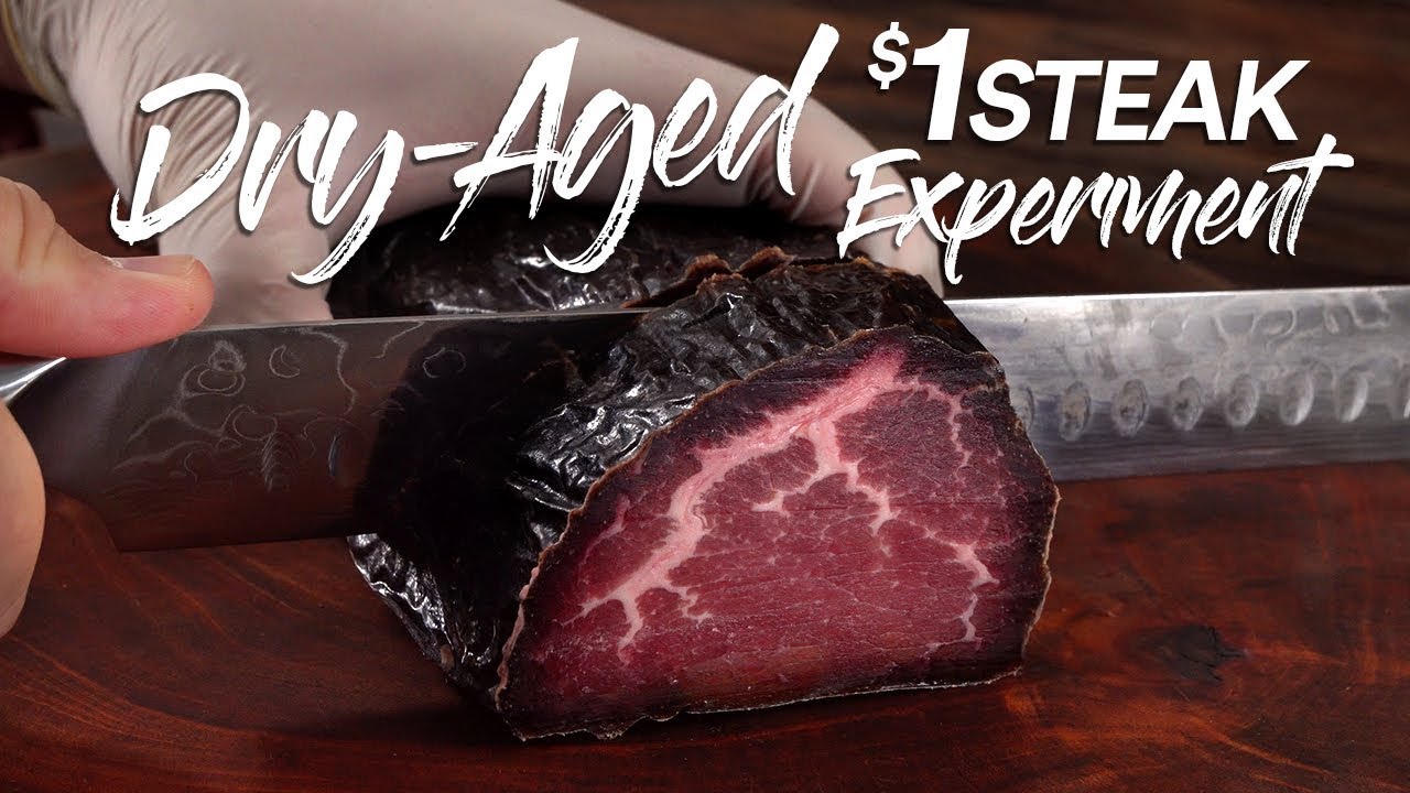 ⁣Can DRY AGE save a $1 Steak? | Guga Foods