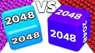 2048 Cube Run 🔥 vs 2048 Cube Runner ∞ ASMR Gameplay | Satisfying Mobile Games Android iOS HD WE3522