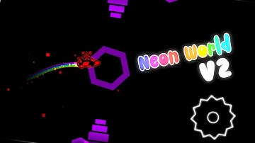Geometry Dash - Neon World v2 by DzRas2000