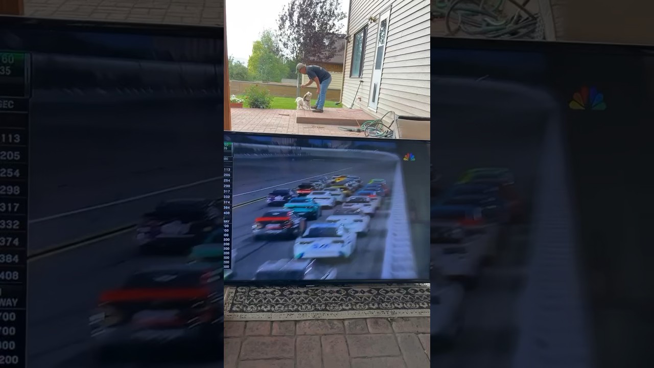 Best way to watch a NASCAR race is outside 