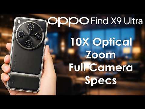 Video Oppo Find X9 Ultra to get 10X Optical Zoom ,Detailed Camera Specs leaked