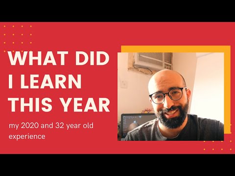 My Personal Experience تجربتي خلال عام 2020 وفي عمر الـ 32 