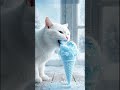 Buzdan Dondurma ASMR… Ama Kedi Yiyor 🐱🍦😌 #shorts  #cat #asmr #catasmr