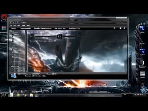 Apocalypse Windows 7 full glass theme
