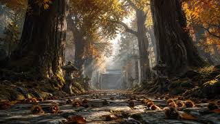 🌰 Ancient Chestnut Forest Path 🍂 Peaceful Japanese Autumn Ambient Music for Sleep, Relax & Study