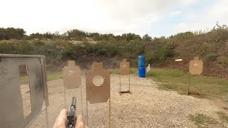 Shooting Stage 2 from the Sept 26, 2020 Texas Tactical IDPA Match