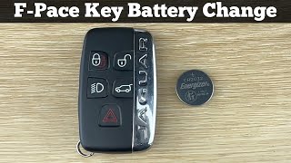2017 - 2019 JAGUAR F-PACE Key Fob Battery Replacement - How To Replace Change Remote Batteries DIY