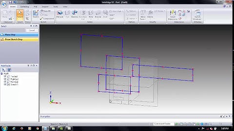 SOLID EDGE - BASICS - EDITING A SKETCH IN SOLID EDGE