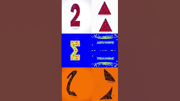 LEARN SHAPES COUNTING ( 2 TRIANGLE ) Effects Sponsored BY; Preview 2 Random Effects #shorts