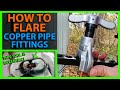 How To Flare Copper Pipe Fittings - Eccentric Flare Tool