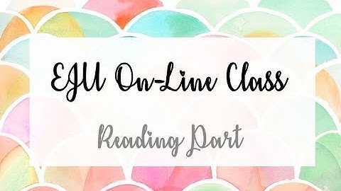 Dok-Mally : EJU On-Line Class Reading Part By Natsuko Sensei