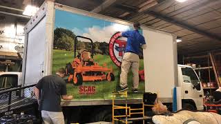 Box Truck Wrap Installation (time-lapse)