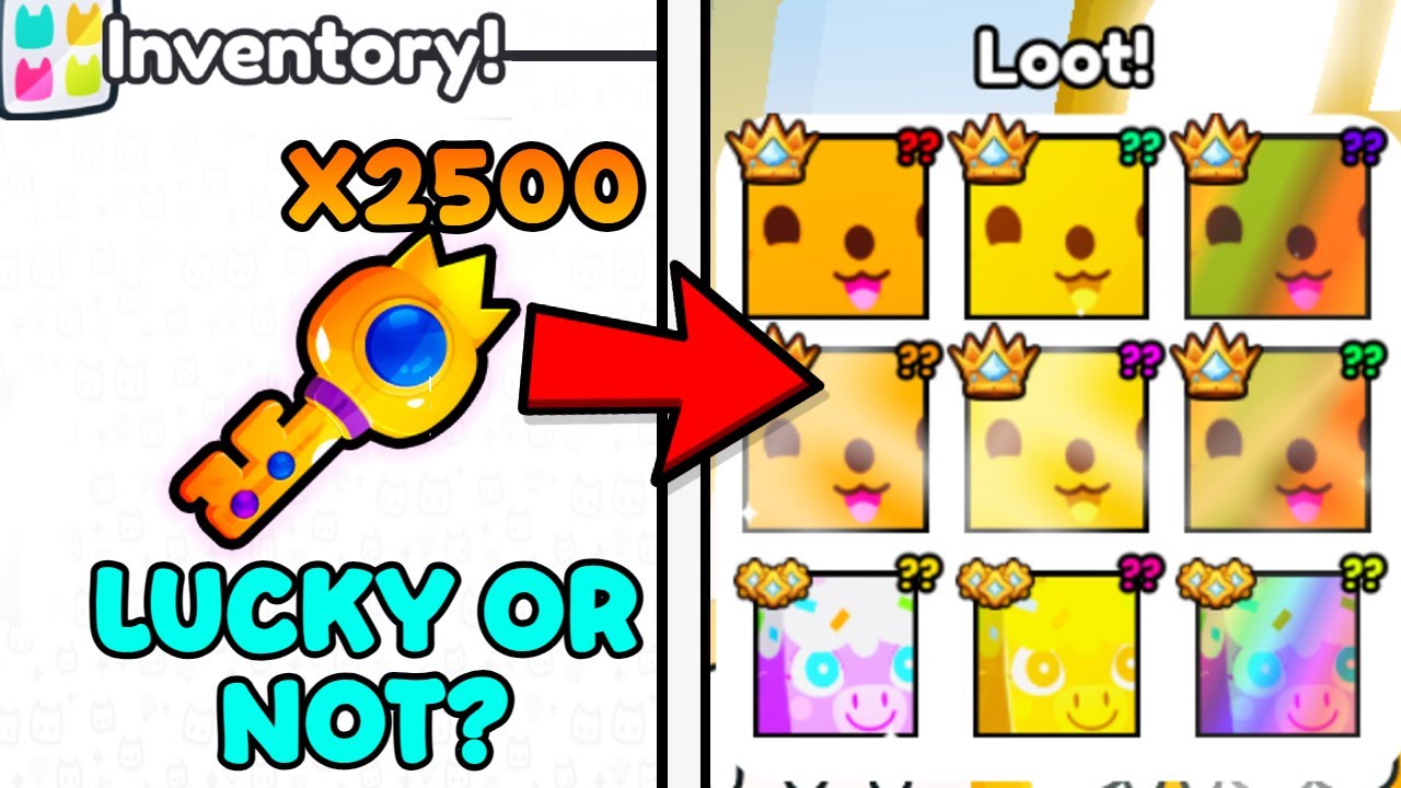 💎Открою 2500 ключей MVP в Pet Simulator 99!💎