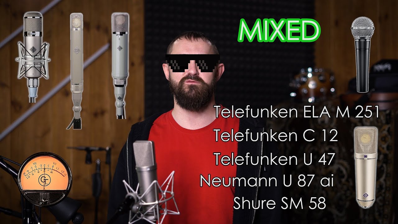Female Vocal Mic Comparison Telefunken ELA M251E, U47, C12, Neumann
