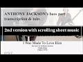 I WAS MADE TO  LOVE HIM with scrolling sheet music (by request)