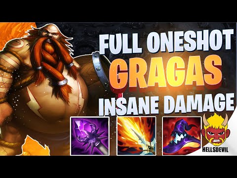 Wild Rift Full Oneshot Gragas Build Is Insane Challenger Gragas