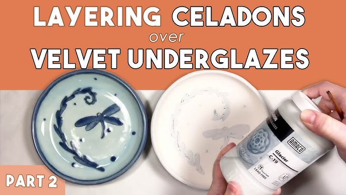 Layering Celadons over Velvet Underglazes: PART 1 
