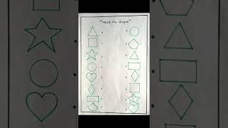 Shapes worksheets ideas | preschool worksheets #shorts #funny