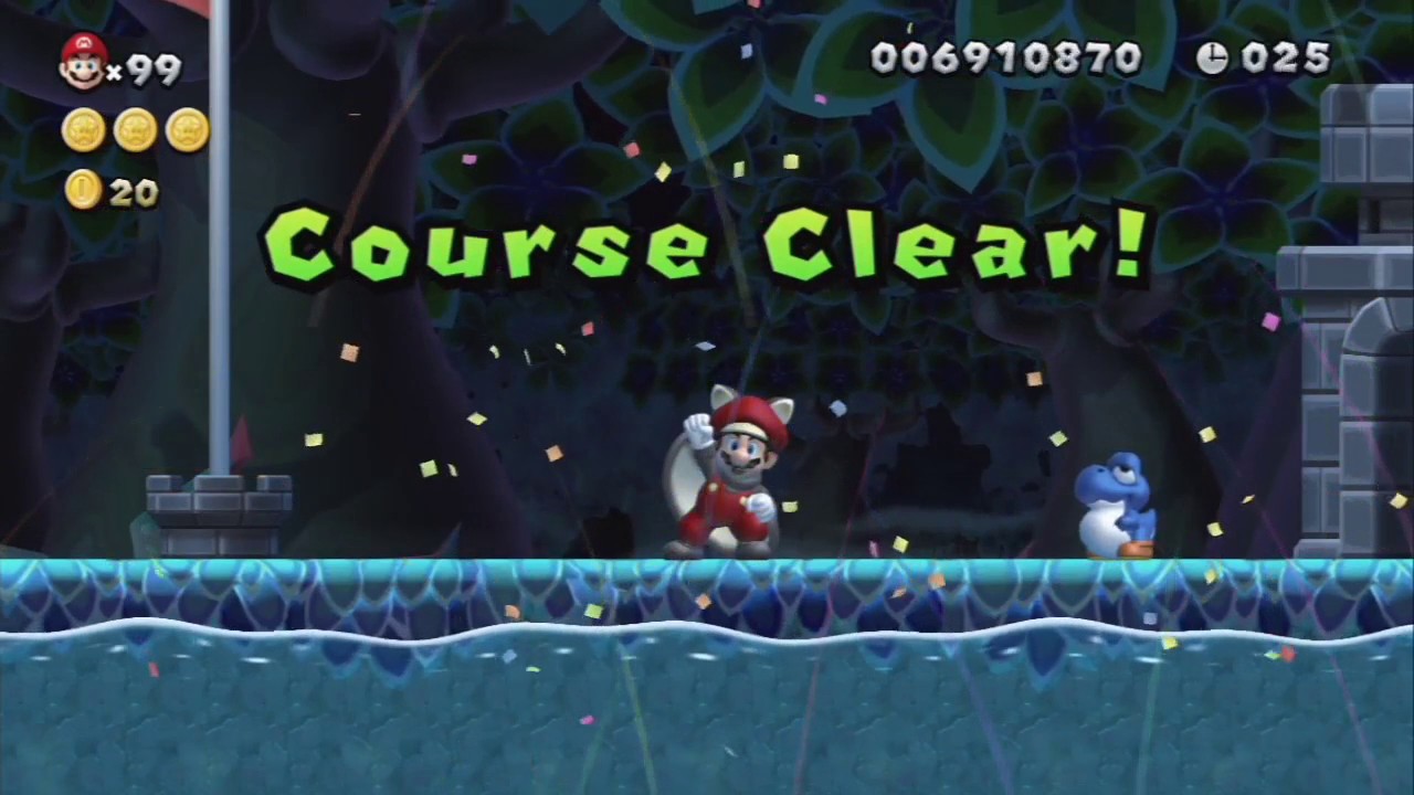 NSMBU - Soda Jungle-5 - Deepsea Ruins 100% Guide & Stage-By-Stage Speed Runs