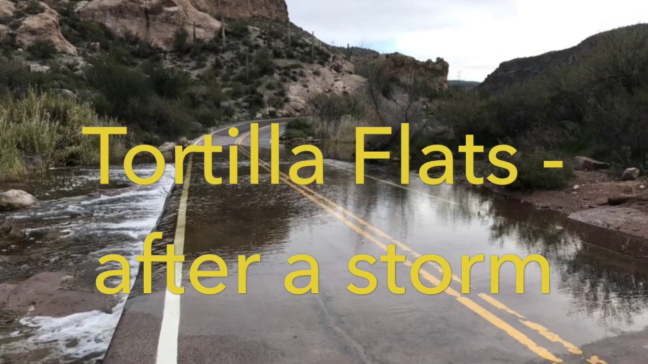 Overflowing Wash at Tortilla Flats, AZ YouTube