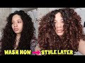 WASH NOW, STYLE LATER | EASY CURLY HAIR ROUTINE (2c,3a,3b curls)