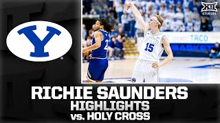 Richie Saunders Highlights vs. Holy Cross | 2025-26 Big 12 Men's Basketball