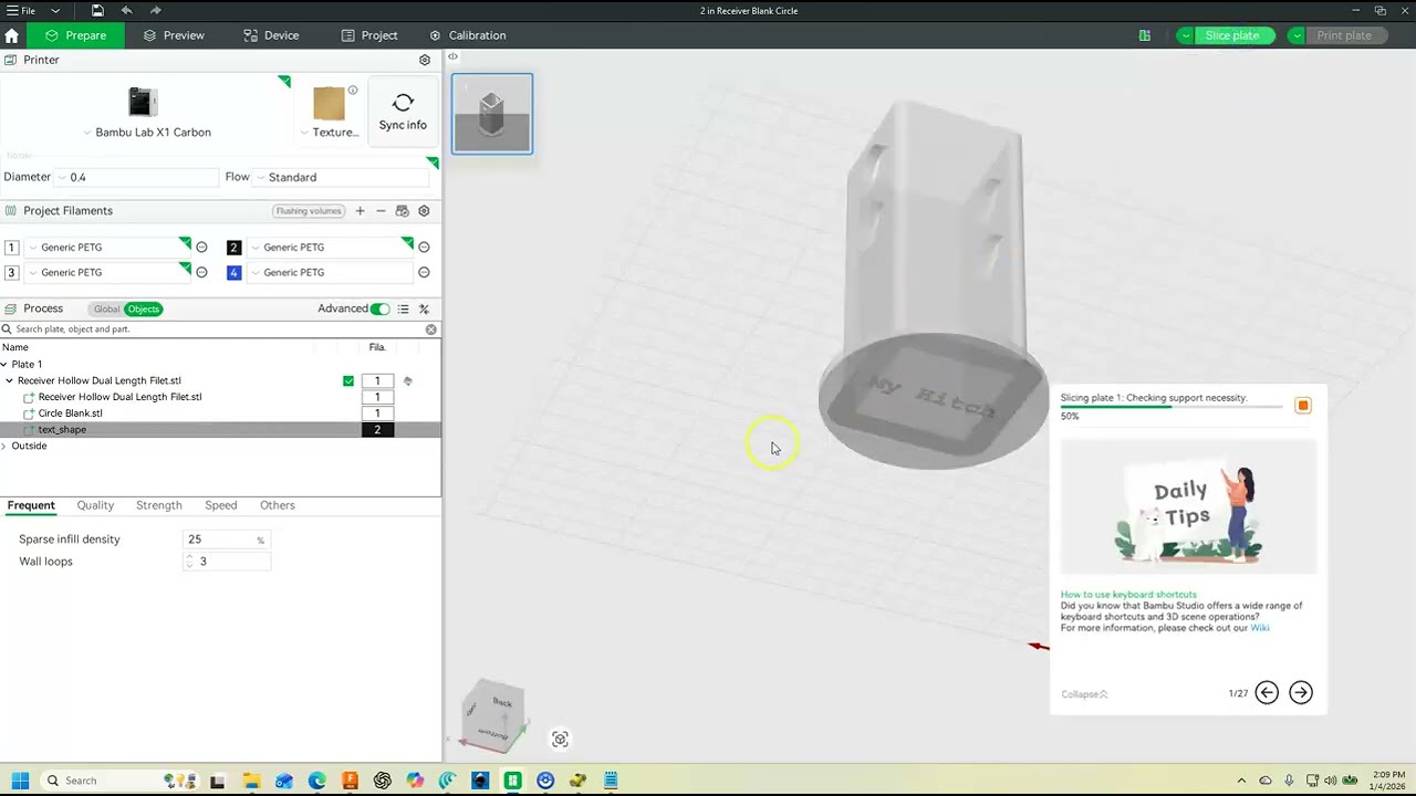Adding Text or SVG and Scaling in Bambu Studio