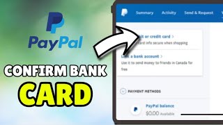 How To Confirm a Bank Card in PayPal (2026) - Verify your Credit Card in PayPal account
