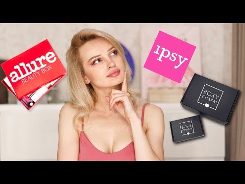 Beauty Box-ების განხილვა / IPSY, ALLURE, BOXYCHARM