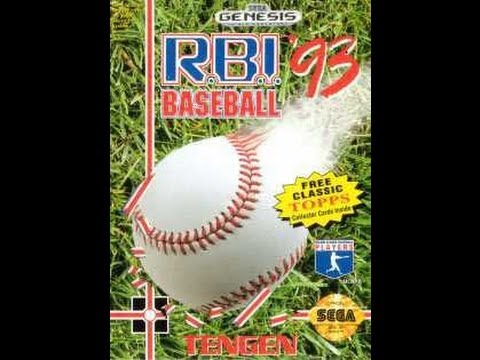 R.B.I. Baseball '93 (Sega Genesis) - Atlanta Braves at Philadelphia Phillies