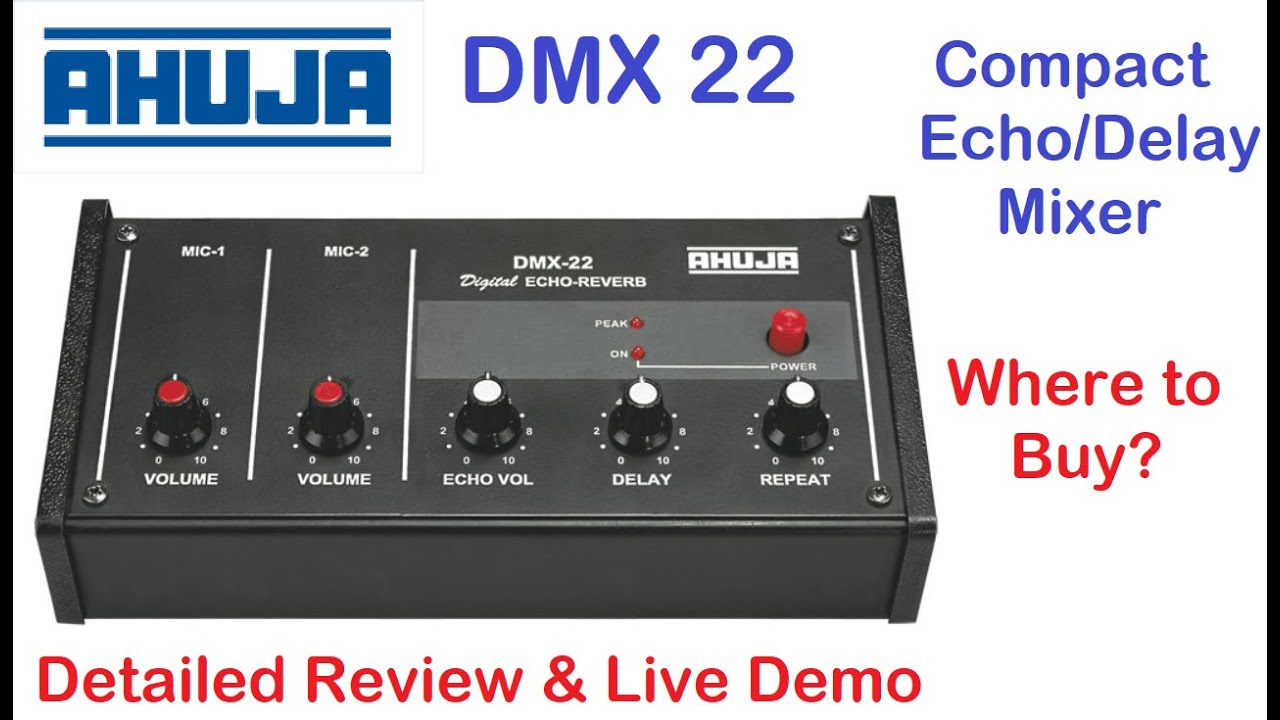 Ahuja DMX 22 Compact  Echo/Delay processor Unboxing & Review 