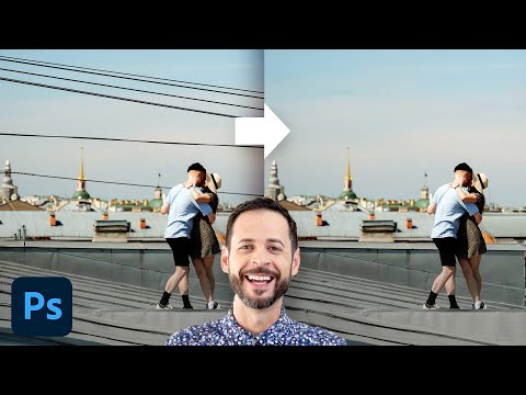 Remove Power Lines from Any Photo in Photoshop!